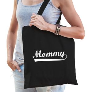Mommy - cadeau katoenen tas zwart voor dames - Cadeau Moederdag
