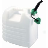 2x stuks kunststof jerrycans voor brandstof met schenktuit L35 x B23 x H37 cm - 20 liter - benzine / diesel