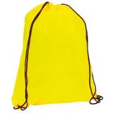 2x stuks neon geel gymtas/sporttas/zwemtas met rijgkoord 34 x 42 cm