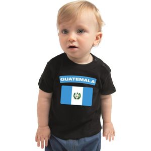 Guatemala - Baby Shirt - Zwart - Katoen - Kraamcadeau