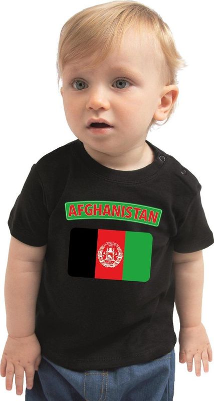 Bellatio Decorations - Afghanistan - T-shirt - Zwart - Voor Jongens en Meisjes