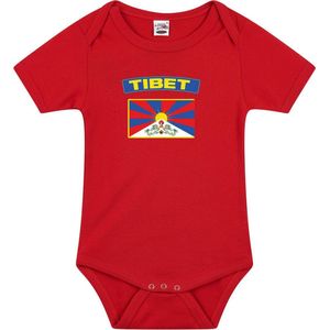 Tibet - Rompertje - Rood - 100% Katoen - Kraamcadeau