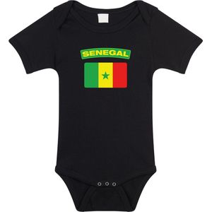 Bellatio Decorations - Senegal - Rompertje - Zwart - Voor Jongens en Meisjes
