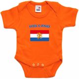 Holland Baby Rompertje met Vlag Oranje Jongens en Meisjes - Kraamcadeau - Babykleding