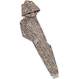 Zachte Luipaard/Cheetah Print - Jumpsuit Huispak - Wit - Dierenprint