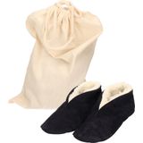 Bernardino - Spaanse Kinder Sloffen - Blauw - Echt Leer/Suede - Gevoerd