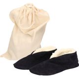 Bernardino - Spaanse Kinder Sloffen - Blauw - Echt Leer/Suede - Gevoerd