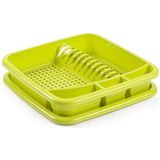 Plastic Forte Afdruiprek - Lime Groen - Kunststof - Met Lekbak