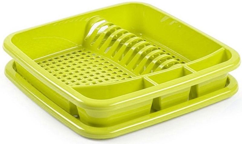 Plastic Forte Afdruiprek - Lime Groen - Kunststof - Met Lekbak