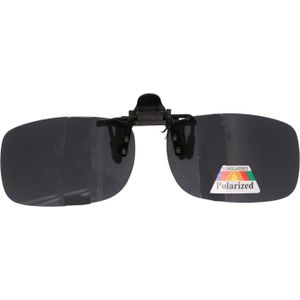 Clip On Polariserende Voorzet Zonnebril Zwart UV Filter / Ovaal Model