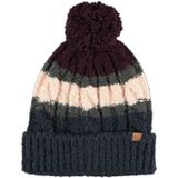 Luxe kinder winterset sjaal en muts bordeaux rood/roze - Warme winter mutsen en sjaals voor kinderen