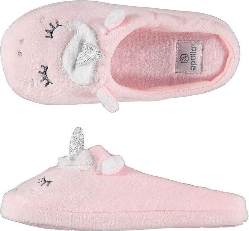 Apollo - Instap Slippers - Roze - Polyester - Kindersloffen