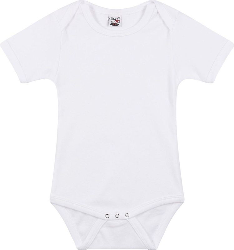 Logostar - Rompertje - Wit - Katoen
