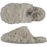 Dames instap slippers/pantoffels beige maat 37-38