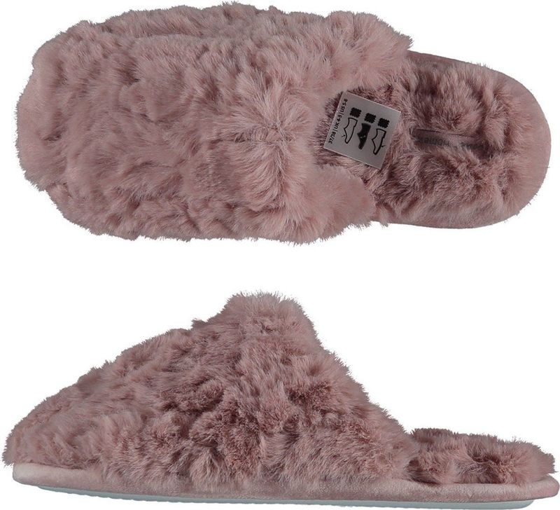 Dames instap slippers pantoffels roze