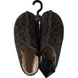 Apollo - Dames Instap Slippers - Luipaard Print - Beige - Polyester