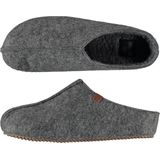 Heren instap slippers/pantoffels grijs maat 43-44 - Sloffen - volwassenen