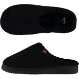 Instapper Slippers - Zwart - Teddy Wol - Volwassenen