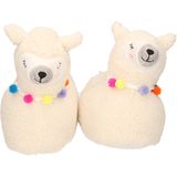 Apollo - Dieren Pantoffels - Creme Wit - Polyester