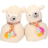 Apollo - Dieren Pantoffels - Creme Wit - Polyester
