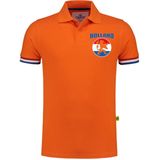 Poloshirt - Oranje - 100% Katoen - Holland Print