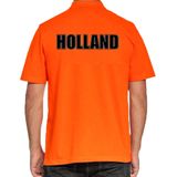 Bellatio Decorations - Poloshirt - Oranje - Holland Achter Bedrukking - Nederland Supporter