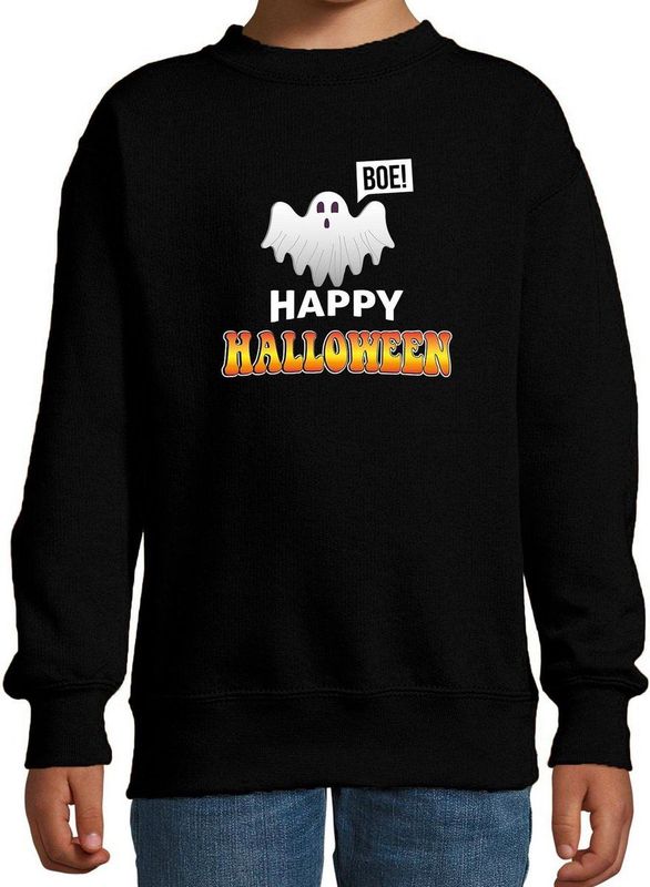 Spook - Happy Halloween Verkleed Sweater - Zwart - Kleding - Horror Trui