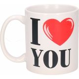 Valentijn cadeau set - Fleece plaid/deken tijger print met I love you mok en beertje - Cadeau vrouw, vriendin, geliefde