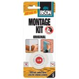 2x Rollen Bison Montagekit Tape Transparant 19 Mm X 1,5 M - Dubbelzijdige Tape - Klustape