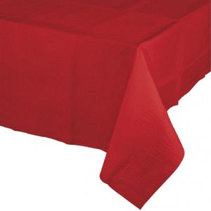 Rood Tafelkleed 274 X 137 cm met Rode Tafelloper met Glitters Voor de Kersttafel - Kerstdecoratie