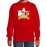 Bellatio Decorations - Kersttrui - Rood - Katoen