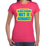 Bellatio Decorations - Foute Party T-Shirt - Fuchsia - Katoen