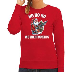 Hohoho motherfuckers foute Kersttrui - rood - dames - Kerstsweaters / Kerst outfit XS