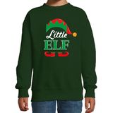 Bellatio Decorations - Kerstsweater - Groen - Kinderen - Little elf