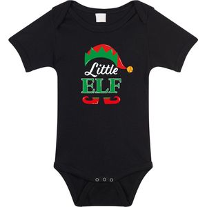 Little Elf - Kerst Rompertje - Zwart - Kerstkleding