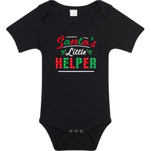 Santas Little Helper - Rompertje - Zwart - Kerstkleding