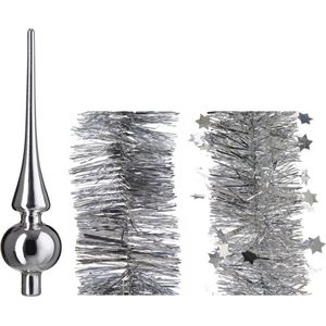 LILIIN 15M Kerstslinger met 40 Bogen Kerstmis Kerstdecoratie Dennengirland Kerstboom Glanzend Kerstboomversiering Deur Kogelkrans Binnendecoratie (Wit