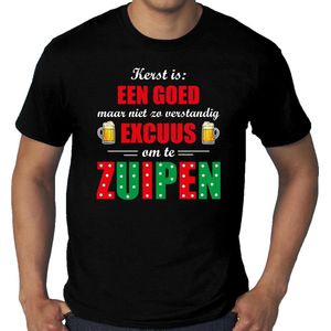 Kerst T-shirt - Zwart - Katoen - Fout Design