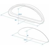 Set van 2x Auto/Motor Dodehoekspiegels 14 cm