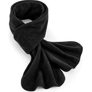 Warme fleece winter sjaal zwart voor volwassenen - Gemaakt van 100% gerecycled polyester