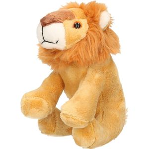 Pluche knuffel dieren Leeuw van 21 cm - Speelgoed leeuwen knuffels - Cadeau voor jongens/meisjes
