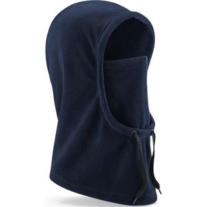 Bivak/balaclava Wintermuts navy blauw 100% fleece polyester met windvanger - Mutsen - volwassenen