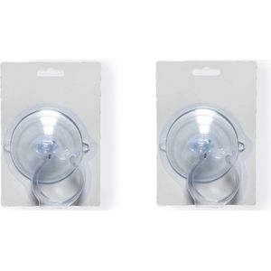 3x stuks grote zuignappen haakjes/ophanghaakjes voor kerstverlichting - Kerstverlichting ophanghaakjes