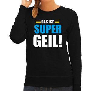 Apres ski trui Das ist supergeil zwart  dames - Wintersport sweater - Foute apres ski outfit