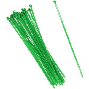 40x Stuks Kabelbinders Tie-wraps In Het Groen van 40 cm Gemaakt van Kunststof - 7.2 Mm Breed