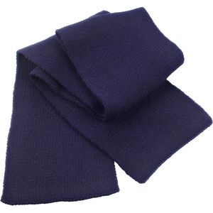 Warme gebreide winter sjaal navy blauw voor volwassenen - Sjaals