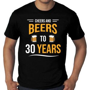 Cheers and Beers - T-Shirt - Zwart - Katoen