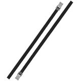 Set van 8x stuks caravan/camper fietsen spanbanden/sjorbanden/bindriemen 200 cm - Auto/caravan/camper fiets accessoires