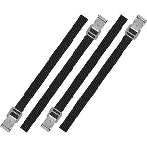 Set van 16x Stuks Caravan/Camper Fietsen Spanbanden/Sjorbanden/Bindriemen 40 cm