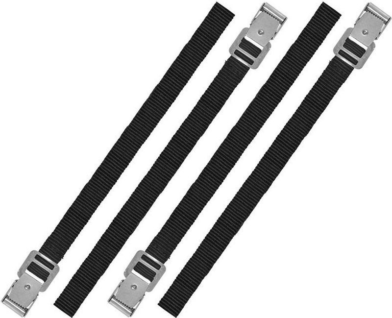 Set van 16x Stuks Caravan/Camper Fietsen Spanbanden/Sjorbanden/Bindriemen 40 cm